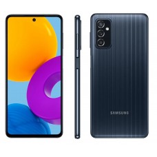 Celular Samsung Galaxy M52 5G Preto 128GB, 6GB RAM, Câmera Tripla 64MP, Selfie de 32MP, Tela Infinita de 6.7" de 120Hz, Octa Core e Bateria de 5000mAh
